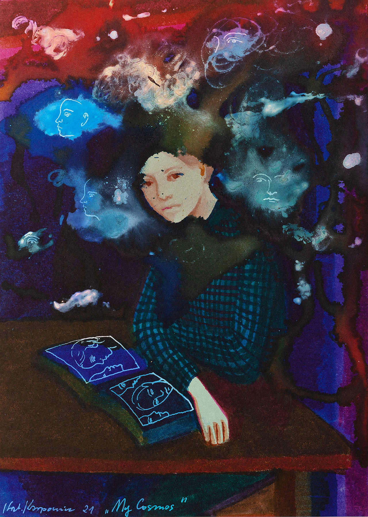 Katarzyna Karpowicz - My Cosmos (Mixed media on paper | Größe: 21 x 30 cm | Preis: 6500 PLN)