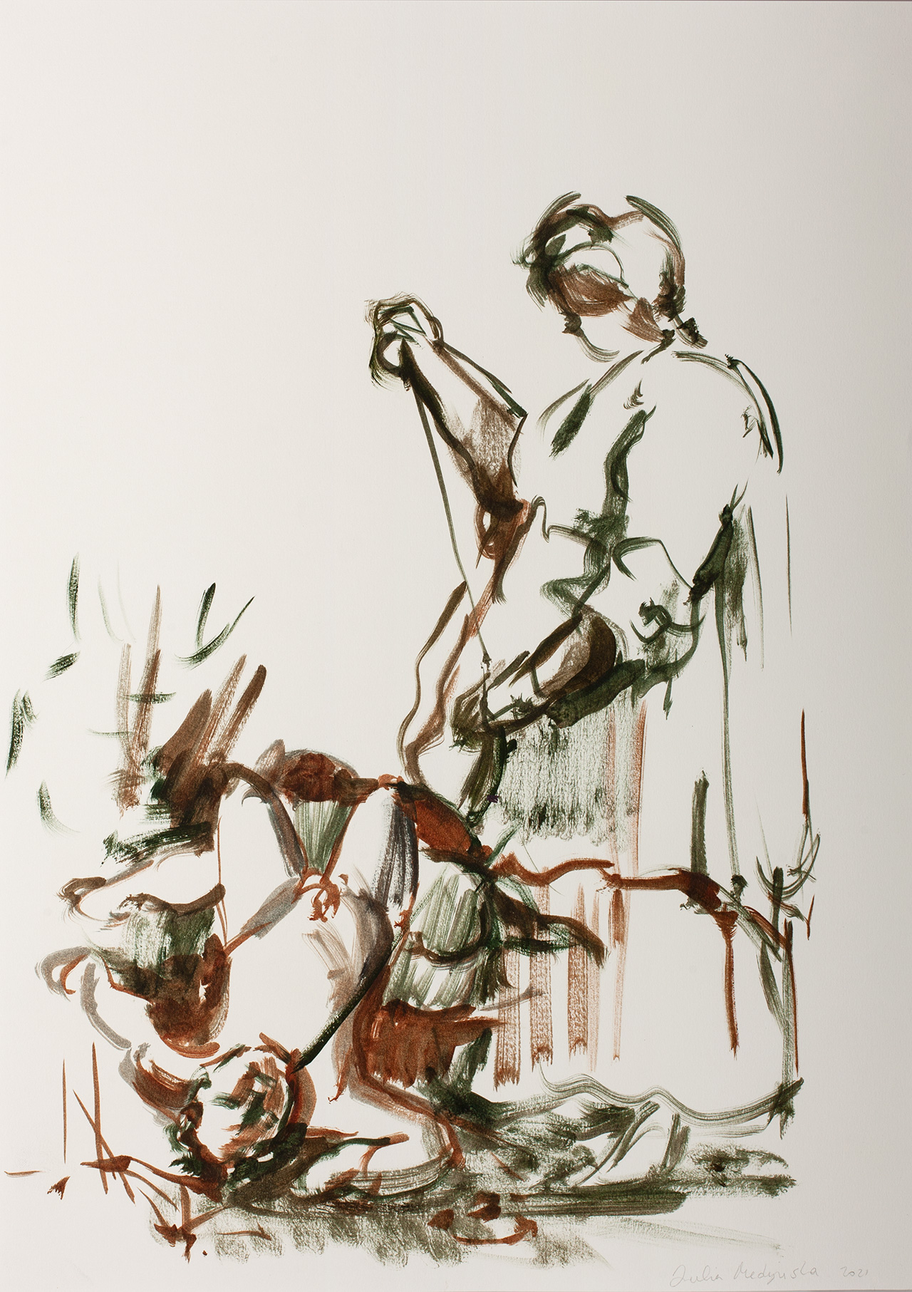Julia Medyńska - Child's Play No 2 (Ink on paper | Size: 30 x 42 cm | Price: 2600 PLN)