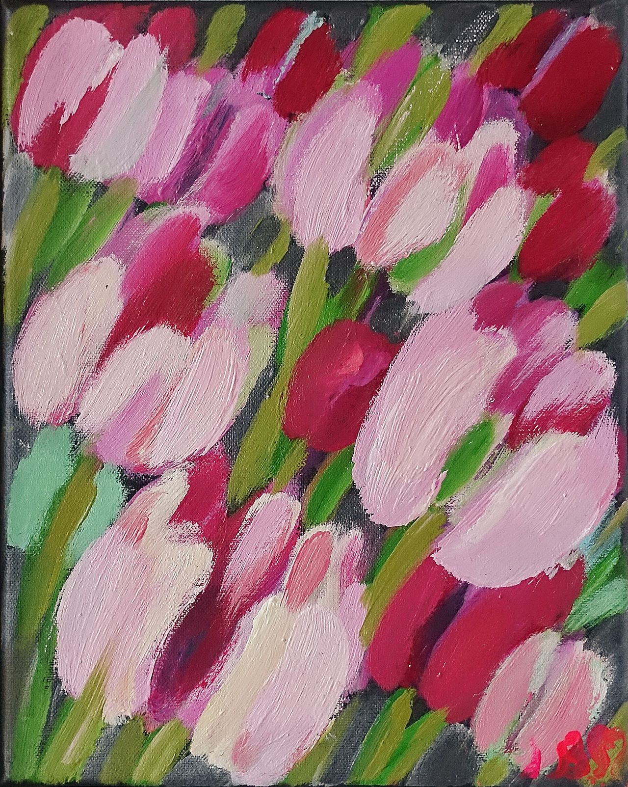 Beata Murawska - Pink night (Oil on Canvas | Size: 30 x 36 cm | Price: 2600 PLN)