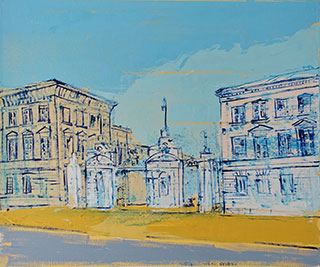 Jacek Łydżba : Warsaw, university gate : Oil on Canvas