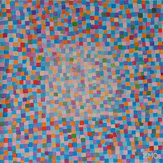 Zofia Matuszczyk-Cygańska : Light blue : Oil on Canvas