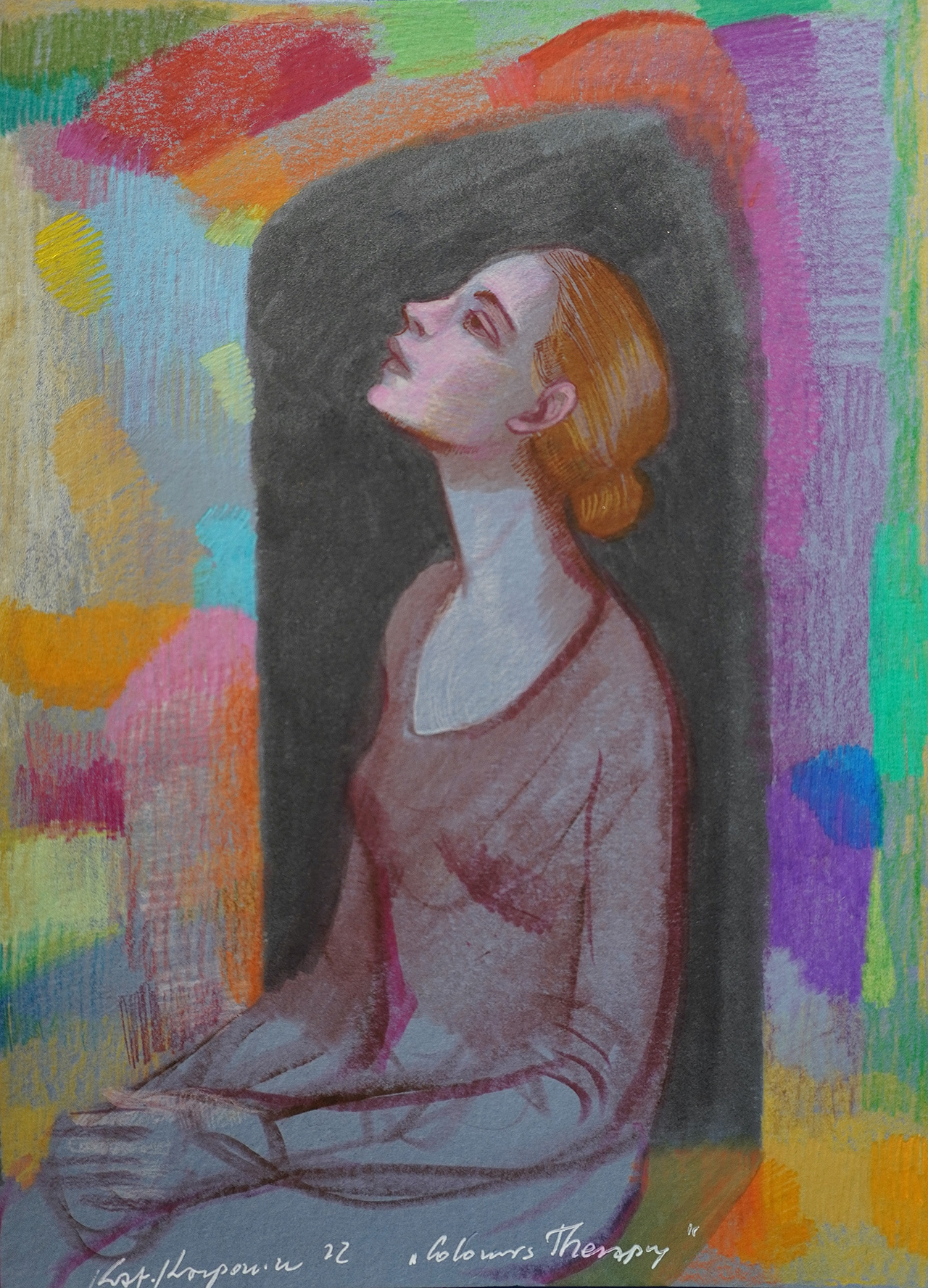 Katarzyna Karpowicz - Colours Therapy (Mixed media on paper | Wymiary: 21 x 30 cm | Cena: 7000 PLN)