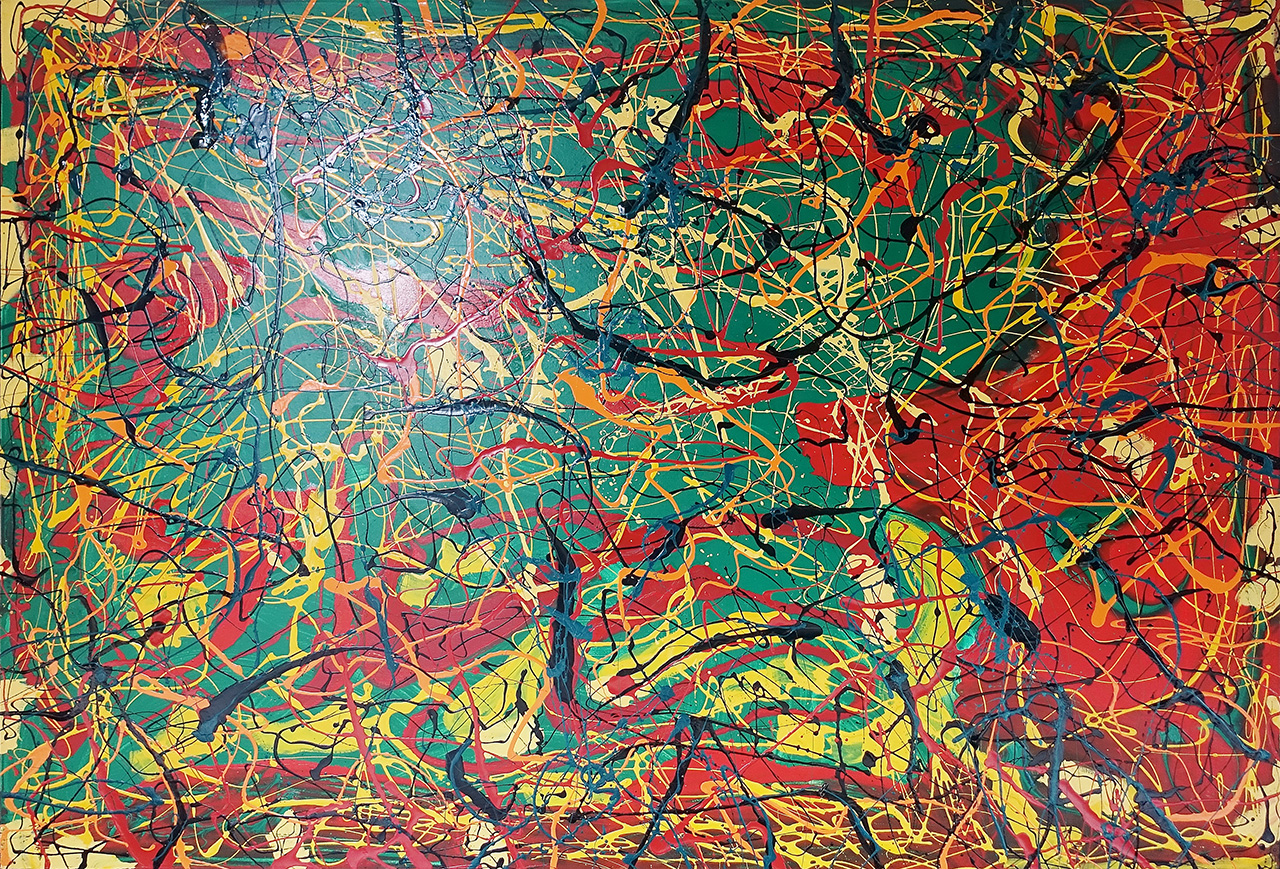 Edward Dwurnik - Abstract painting No 172 (Oil on Canvas | Size: 255 x 175 cm | Price: 95000 PLN)