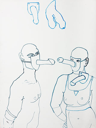 Edward Dwurnik : New York Series No. 4 2003 : Pencil on paper