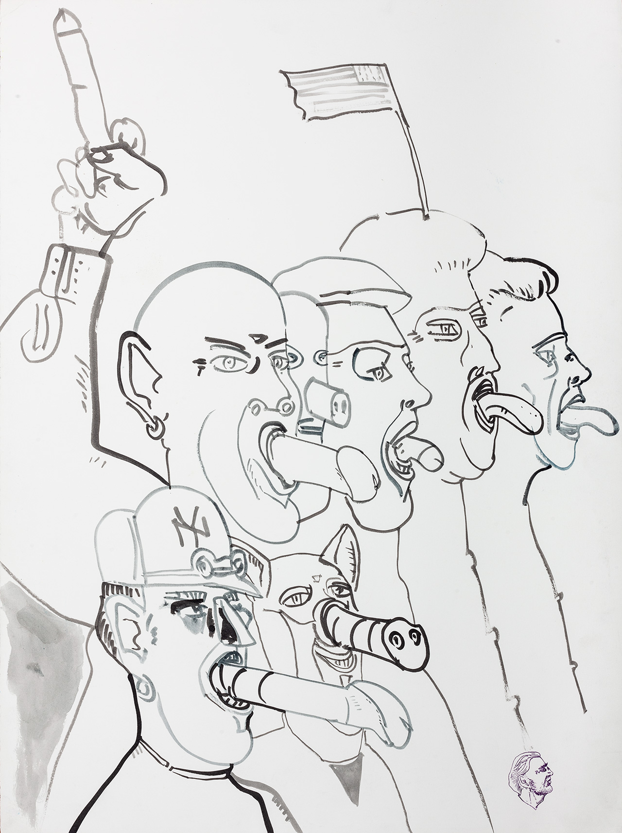 Edward Dwurnik - New York Series No. 5 2003 (Pencil on paper | Wymiary: 56 x 75 cm | Cena: 19000 PLN)