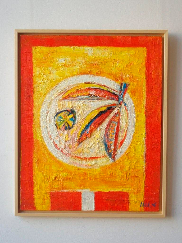 Darek Pala - Fruits on the table (Oil on Canvas | Größe: 66 x 81 cm | Preis: 6300 PLN)