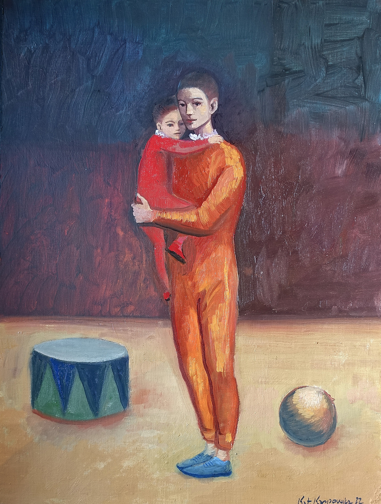Katarzyna Karpowicz - Bracia (Oil on Canvas | Wymiary: 30 x 40 cm | Cena: 9500 PLN)