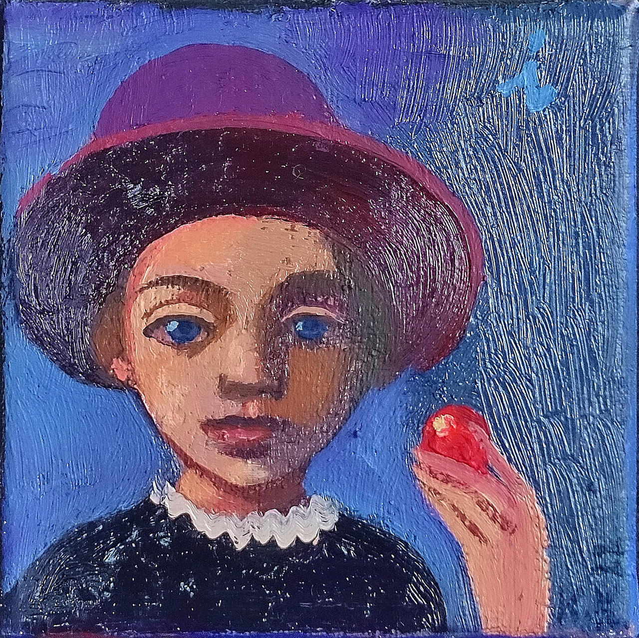 Katarzyna Karpowicz - I (Oil on Canvas | Wymiary: 10 x 10 cm | Cena: 4000 PLN)