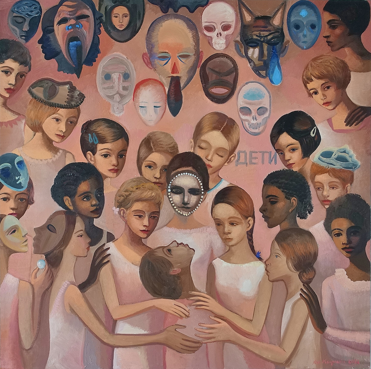 Katarzyna Karpowicz - Rose (Oil on Canvas | Größe: 130 x 130 cm | Preis: 40000 PLN)