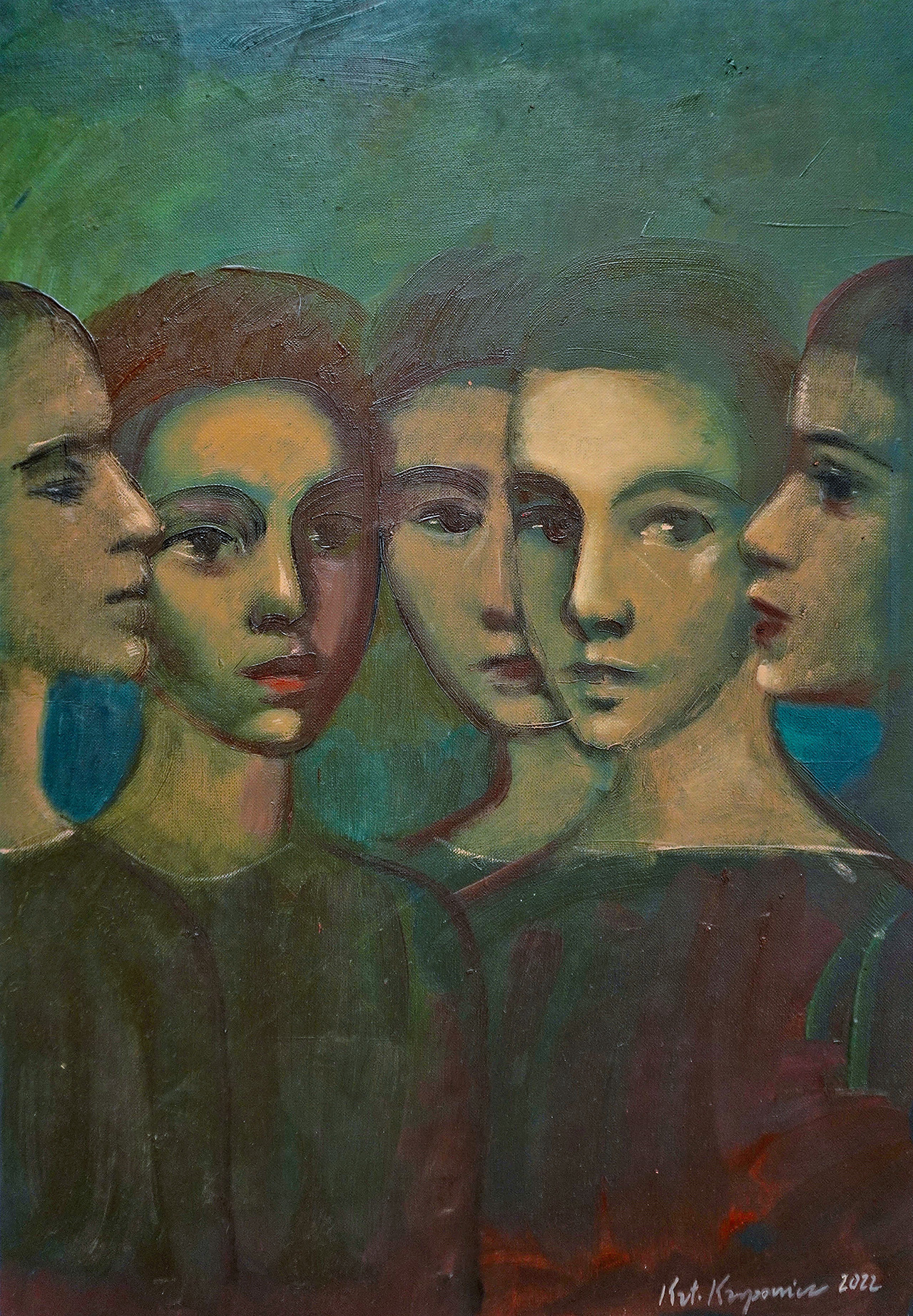 Katarzyna Karpowicz - Bratestwo (Oil on canvas | Größe: 34 x 48 cm | Preis: 14000 PLN)
