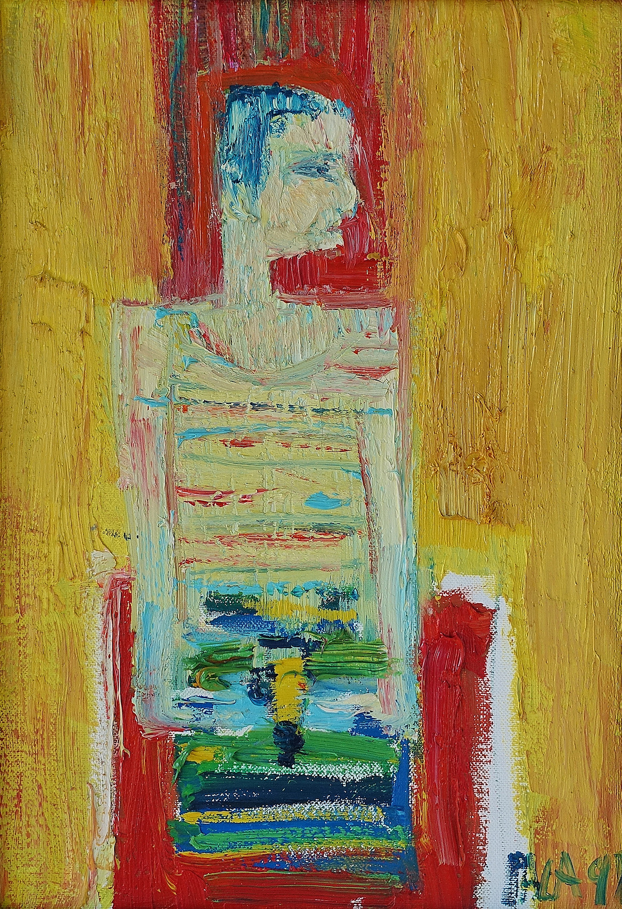 Darek Pala - Man at the table (Oil on Canvas | Size: 35 x 45 cm | Price: 5000 PLN)
