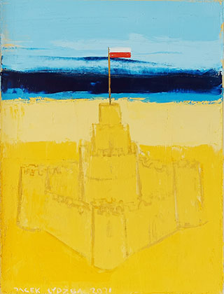 Jacek Łydżba : Sand castle : Oil on Canvas