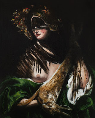 Julia Medyńska : The Warrior : Oil on Canvas