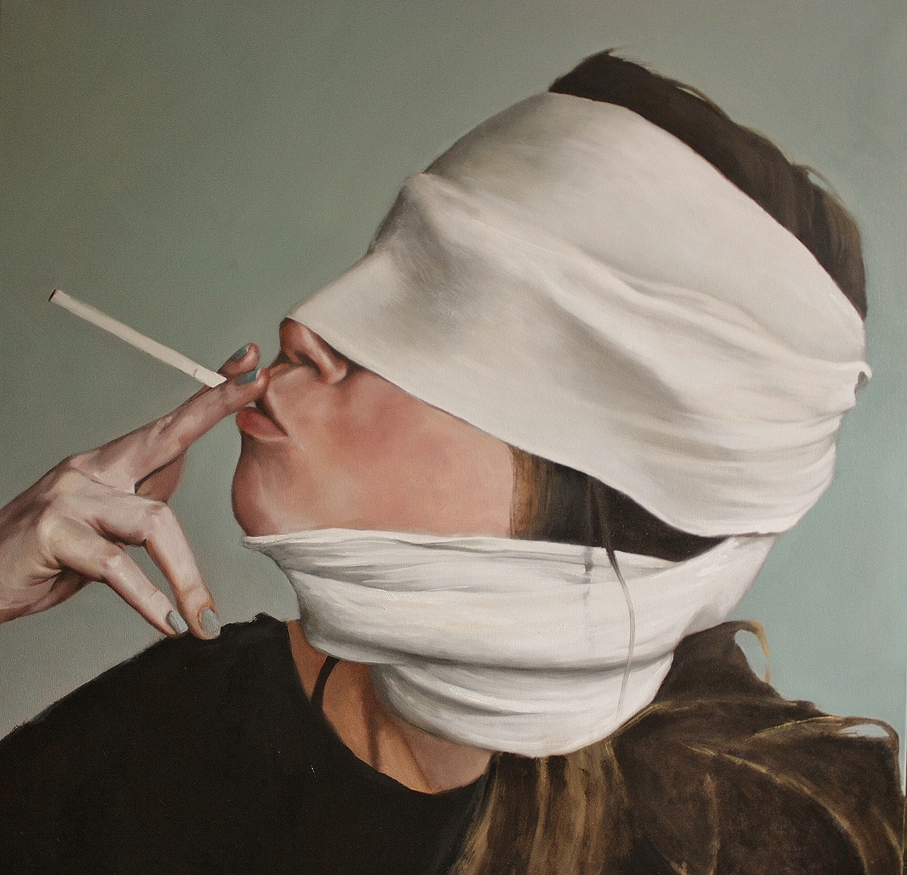Katarzyna Kubiak - Ada (Oil on Canvas | Wymiary: 106 x 106 cm | Cena: 6000 PLN)