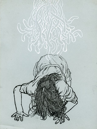 Magdalena Sawicka : Untitled Number 34 : Ink on paper