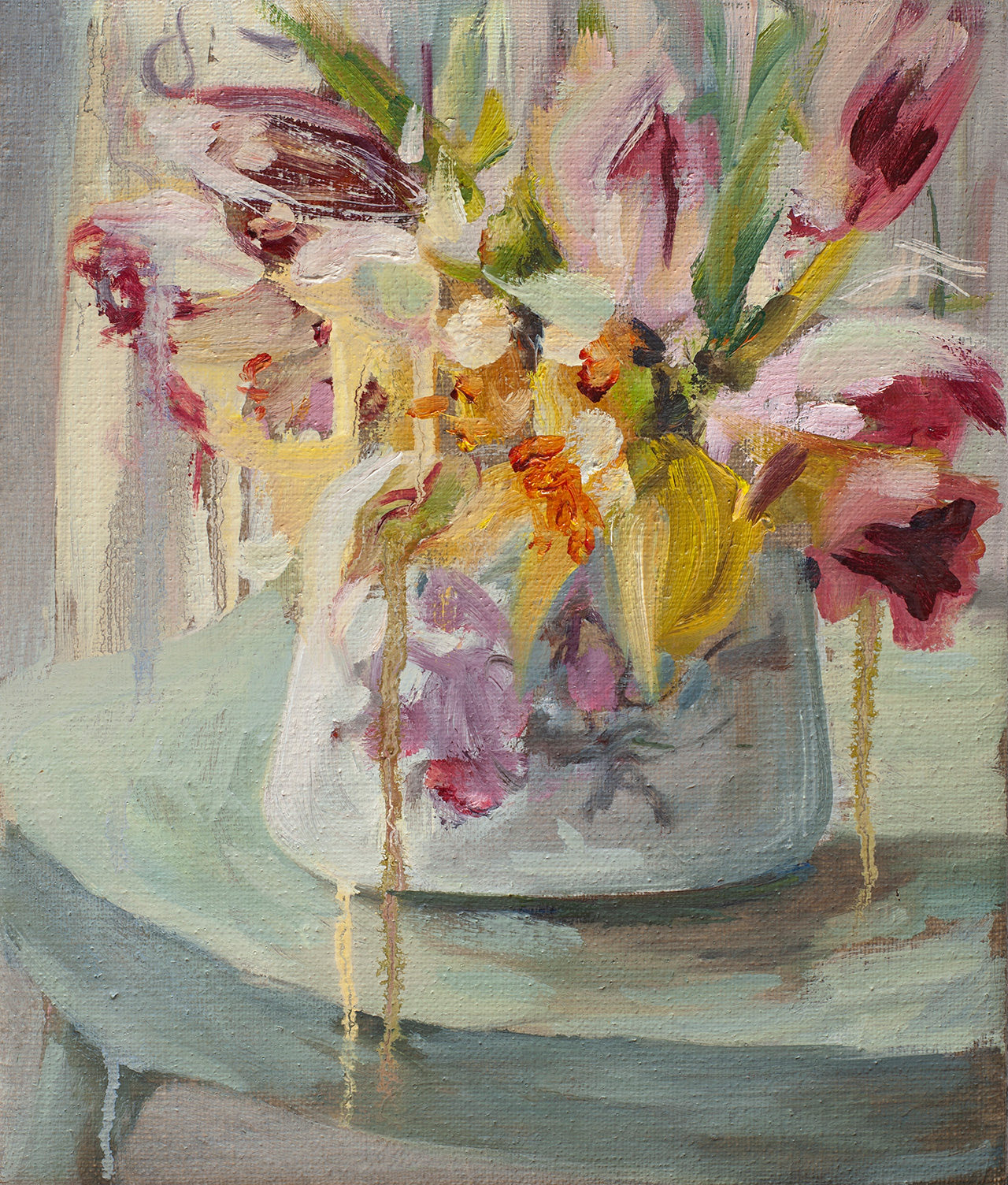 Julia Medyńska - Summer Flowers (Oil on Canvas | Size: 25 x 30 cm | Price: 5000 PLN)