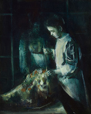 Julia Medyńska : Taming of the Beast : Oil on Canvas