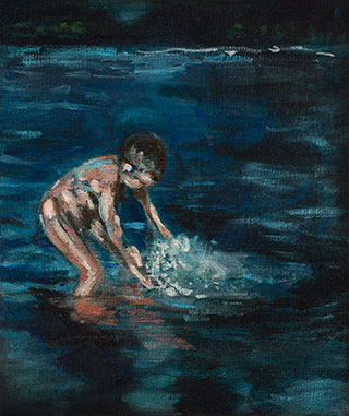 Julia Medyńska : Water Play : Oil on Canvas