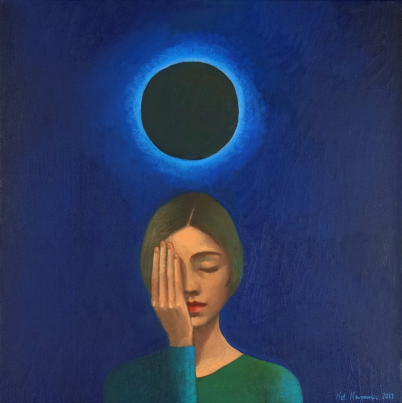Katarzyna Karpowicz - Chana (Oil on Canvas | Größe: 60 x 60 cm | Preis: 16000 PLN)