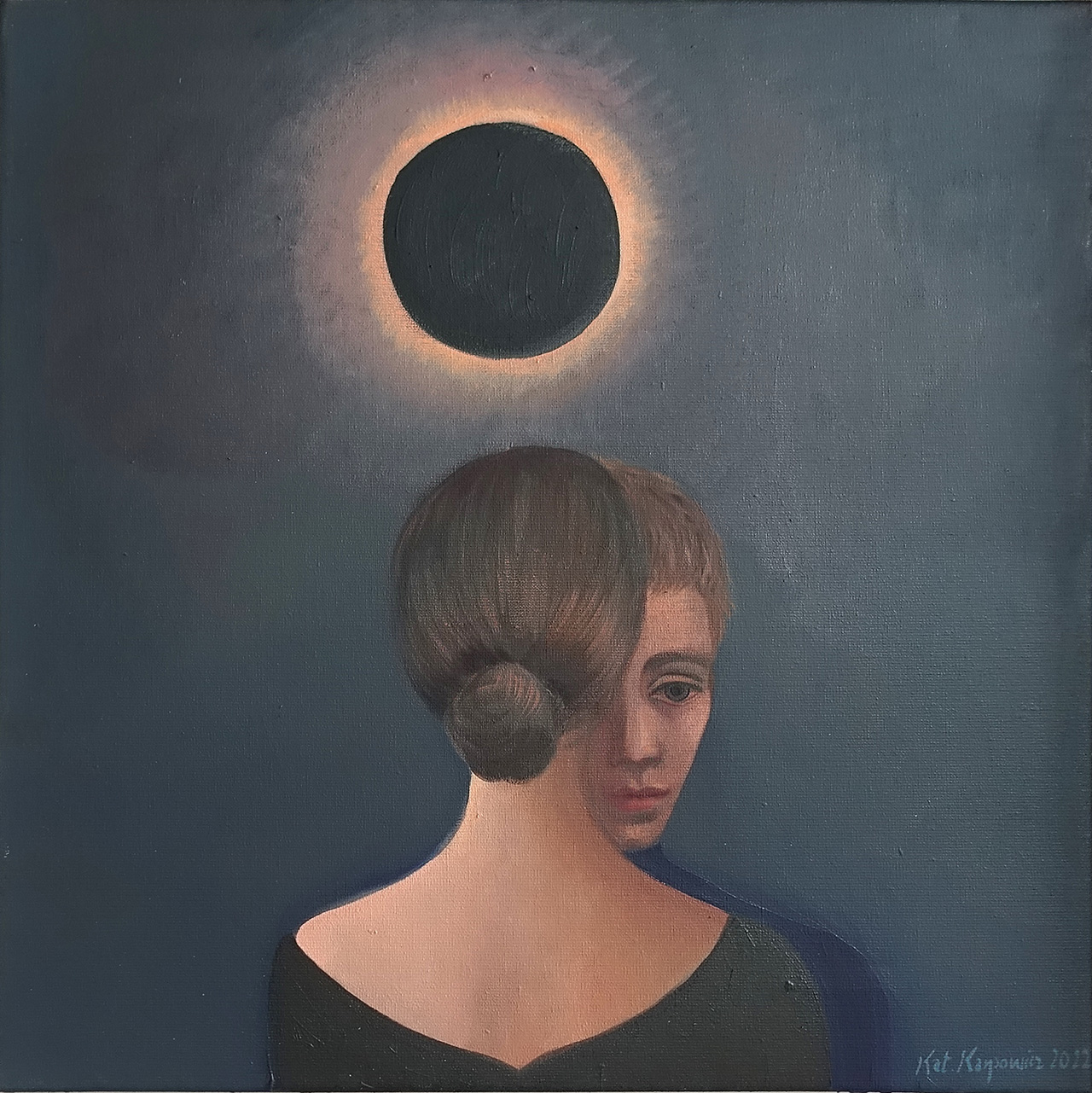 Katarzyna Karpowicz - Perl i Saul (Oil on Canvas | Wymiary: 60 x 60 cm | Cena: 16000 PLN)