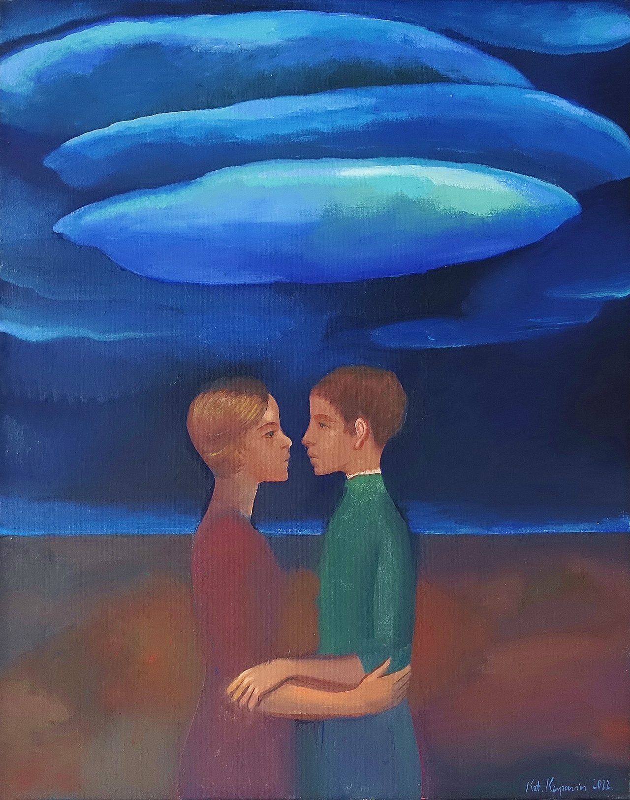 Katarzyna Karpowicz - Tenderness (Oil on Canvas | Größe: 80 x 100 cm | Preis: 28000 PLN)