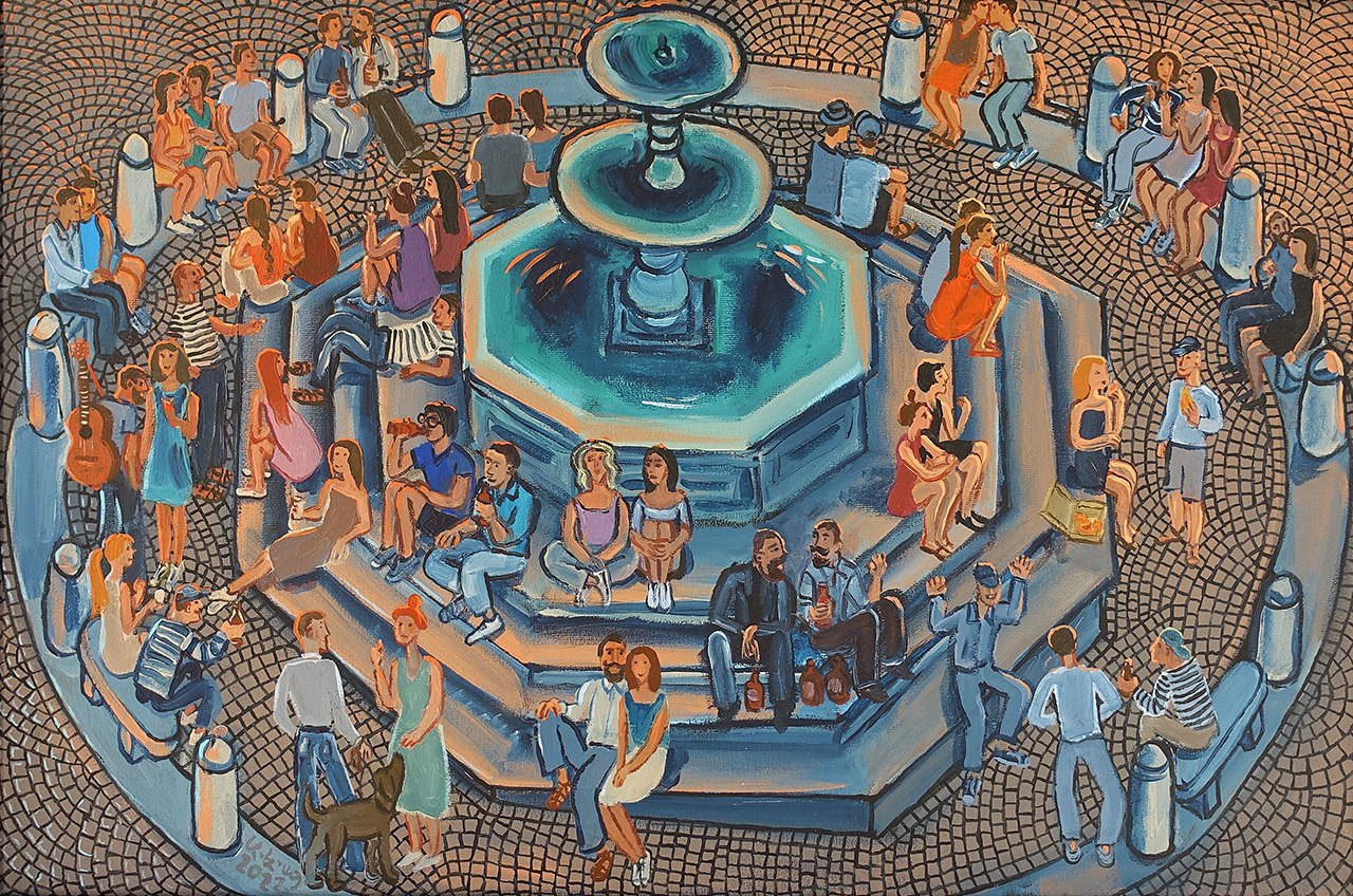 Krzysztof Kokoryn - Via dei Serpenti (Oil on Canvas | Wymiary: 68 x 48 cm | Cena: 12000 PLN)
