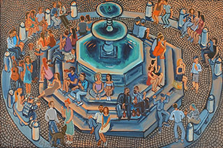 Krzysztof Kokoryn : Via dei Serpenti : Oil on Canvas