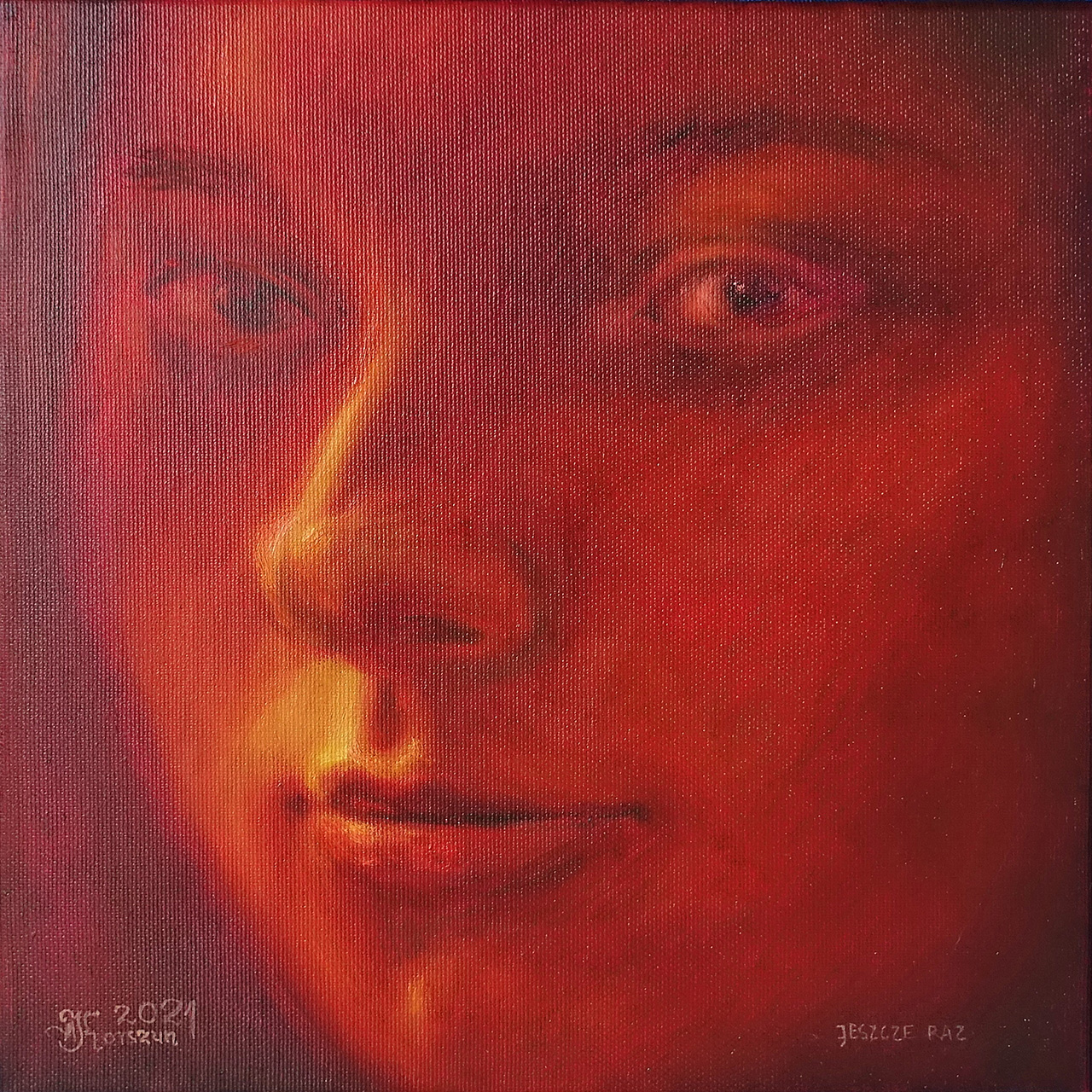 Adam Korszun - Once more (Oil on Canvas | Größe: 38 x 38 cm | Preis: 2500 PLN)
