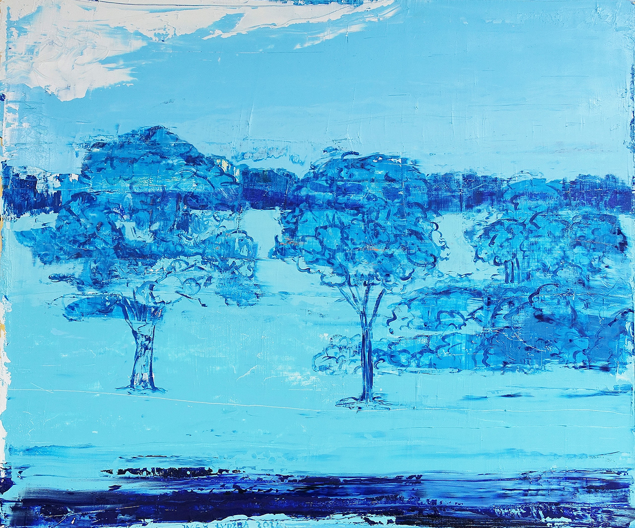Jacek Łydżba - Light blue landscape (Oil on Canvas | Size: 126 x 106 cm | Price: 9000 PLN)