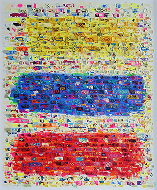 Krzysztof Pająk : Three colours : Oil on Canvas