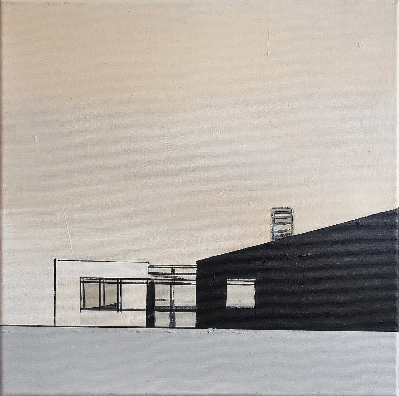 Maria Kiesner - Property (Tempera on canvas | Wymiary: 40 x 40 cm | Cena: 2500 PLN)