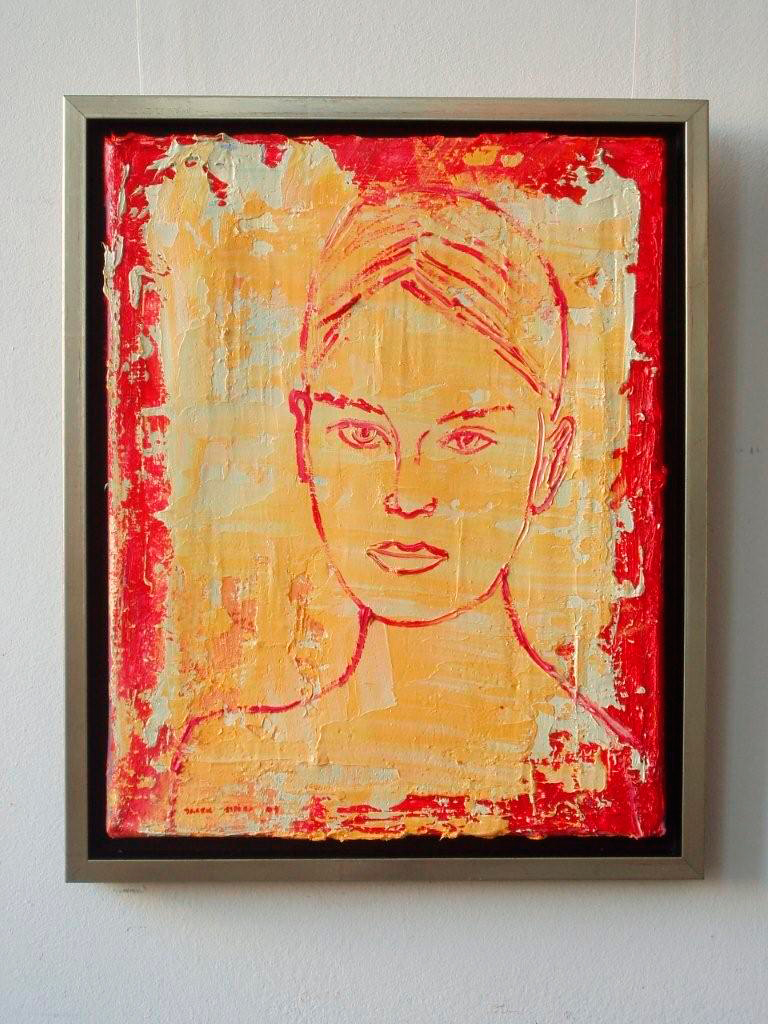 Jacek Łydżba - Girl (Oil on Canvas | Wymiary: 38 x 46 cm | Cena: 3000 PLN)