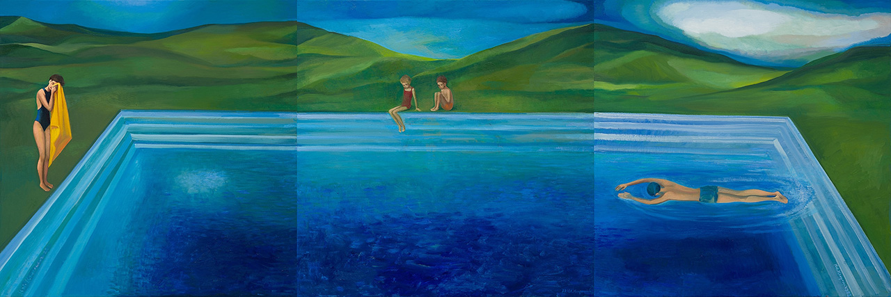 Katarzyna Karpowicz - Bezczas (Oil on Canvas | Größe: 330 x 110 cm | Preis: 60000 PLN)