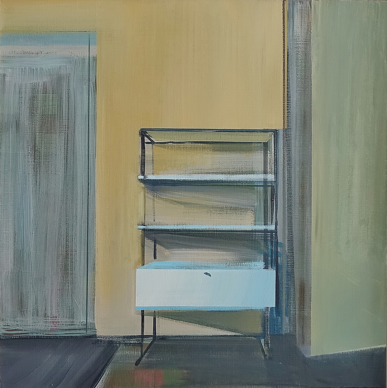 Maria Kiesner - Rietveld 4 (Tempera on canvas | Größe: 50 x 50 cm | Preis: 4000 PLN)