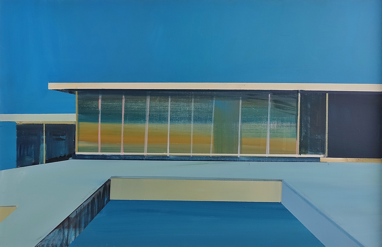 Maria Kiesner - Rietveld 7 (Tempera on canvas | Größe: 86 x 56 cm | Preis: 5000 PLN)