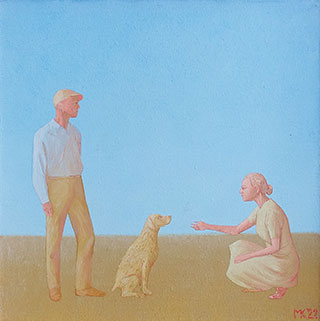 Mikołaj Kasprzyk - With a dog