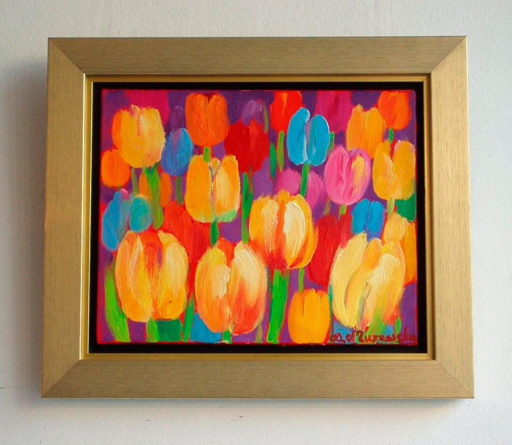 Beata Murawska - Tulips (Oil on Canvas | Größe: 55 x 47 cm | Preis: 3500 PLN)