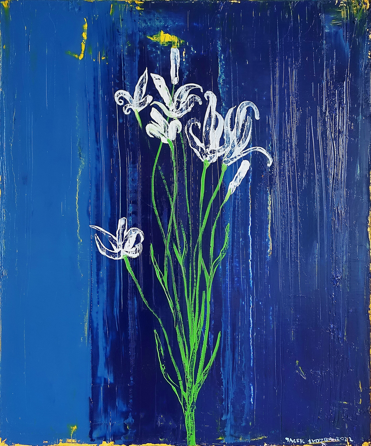 Jacek Łydżba - Flowers (Oil on Canvas | Size: 106 x 126 cm | Price: 12000 PLN)