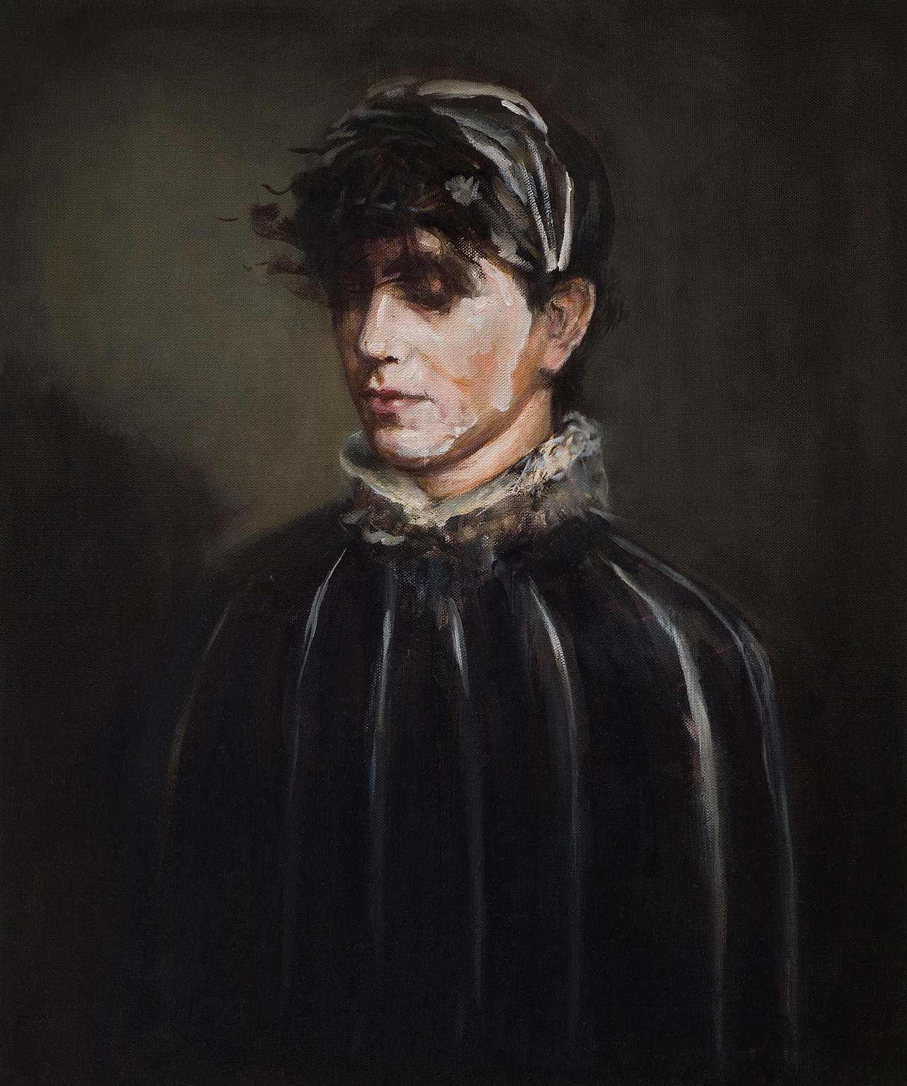 Julia Medyńska - Mannequin (In a simple frame) (Oil on Canvas | Wymiary: 50 x 60 cm | Cena: 12000 PLN)