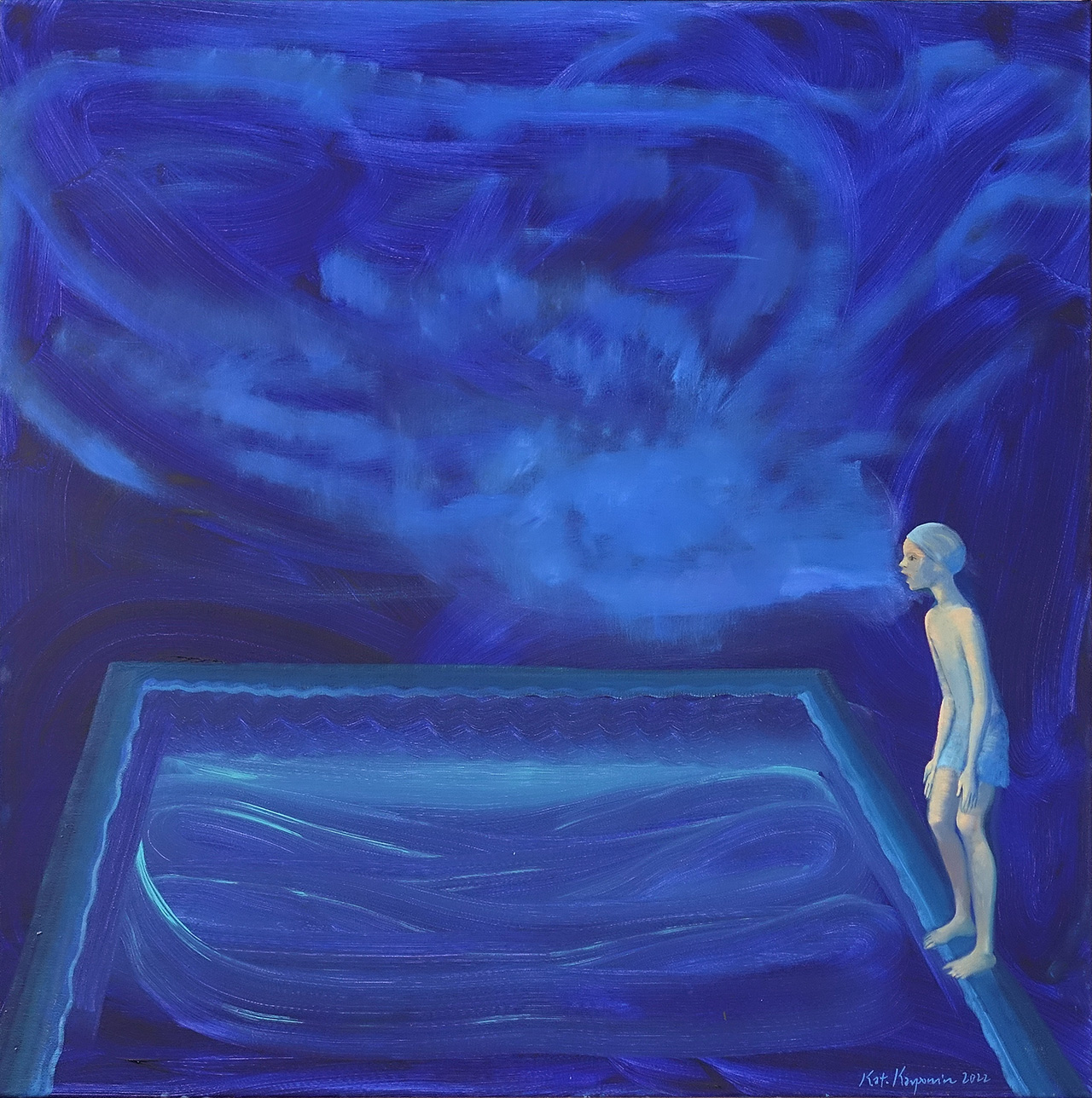 Katarzyna Karpowicz - Scream (Oil on Canvas | Größe: 130 x 130 cm | Preis: 35000 PLN)