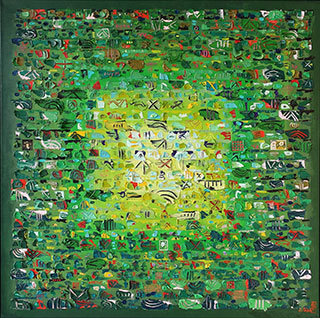 Krzysztof Pająk : Spring DNA Codes : Oil on Canvas