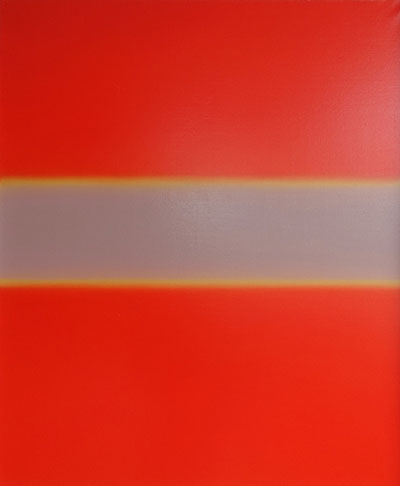 Anna Podlewska : Passage through absolute red : Oil on Canvas