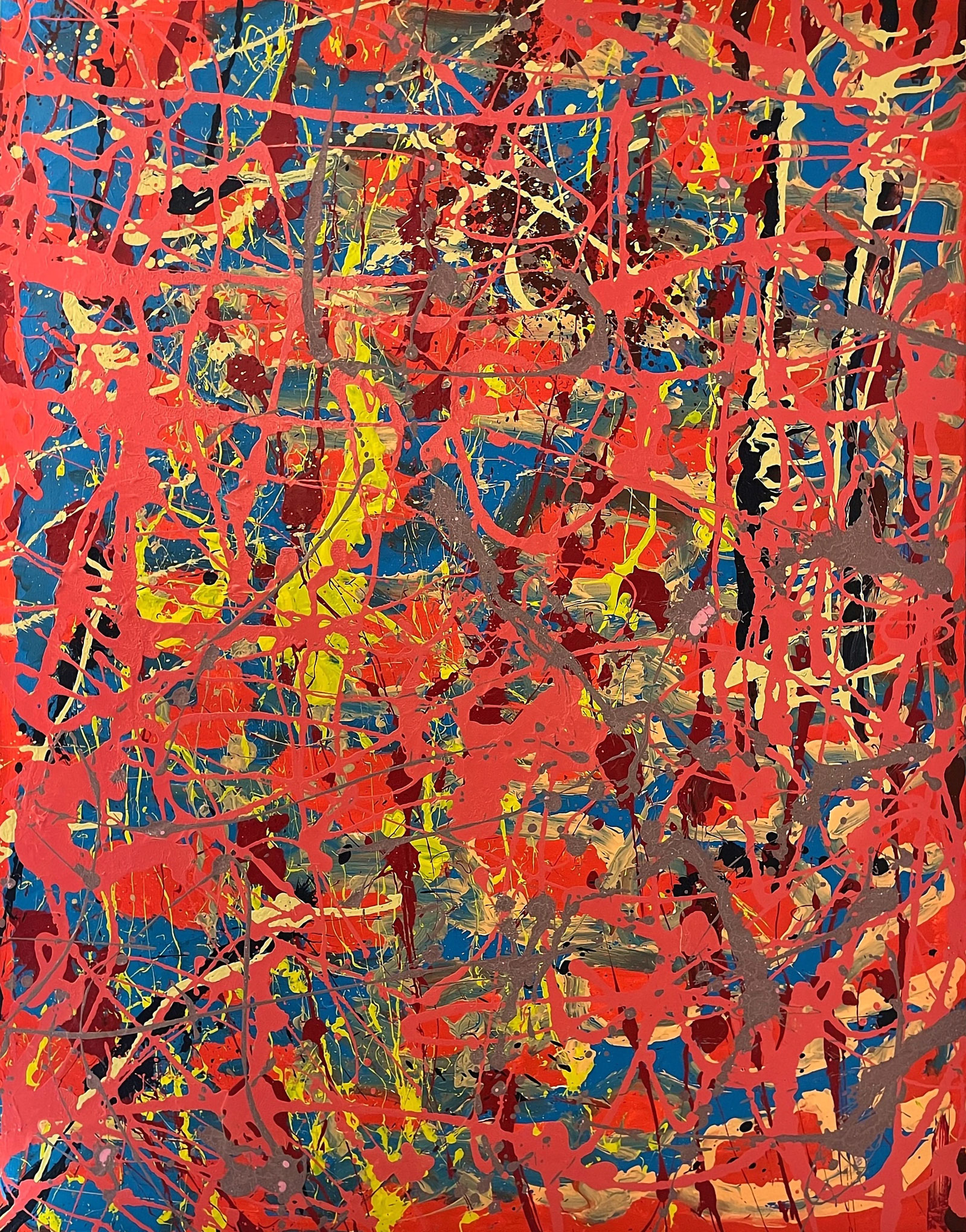 Edward Dwurnik - Abstract painting No 215-3218 (Oil on Canvas | Size: 114 x 146 cm | Price: 110000 PLN)