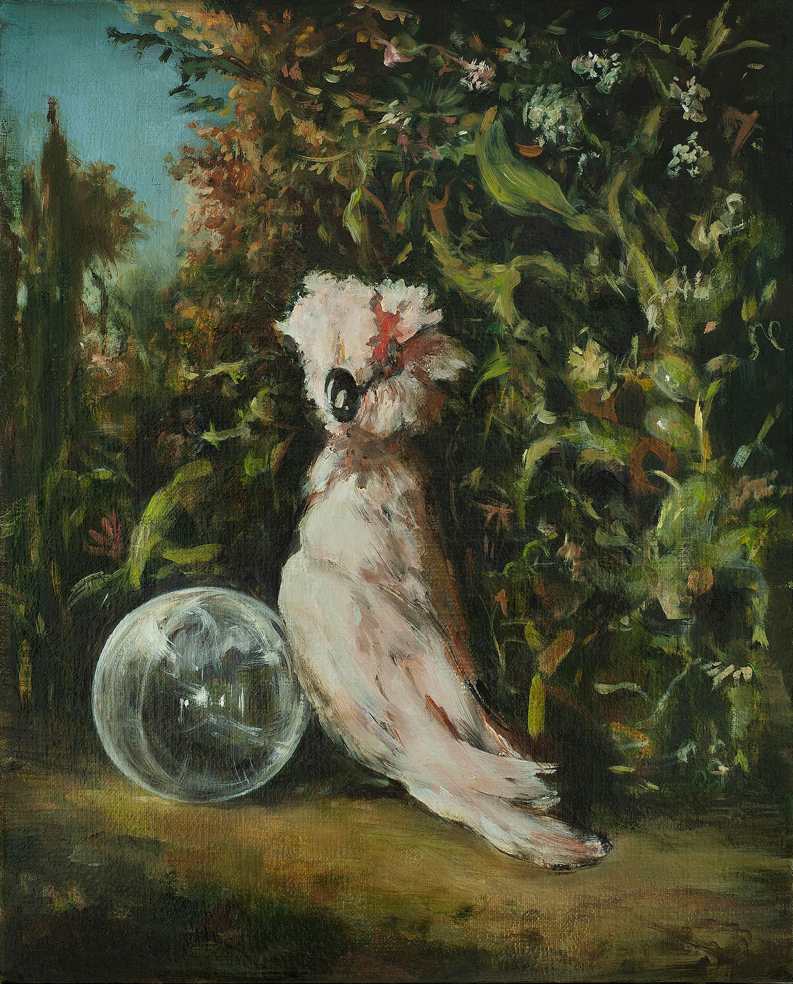 Julia Medyńska - Fortune teller (Oil on Canvas | Wymiary: 40 x 50 cm | Cena: 7500 PLN)
