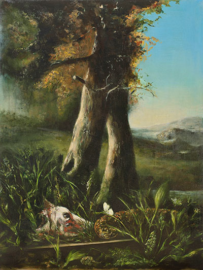 Julia Medyńska : The Snake : Oil on Canvas