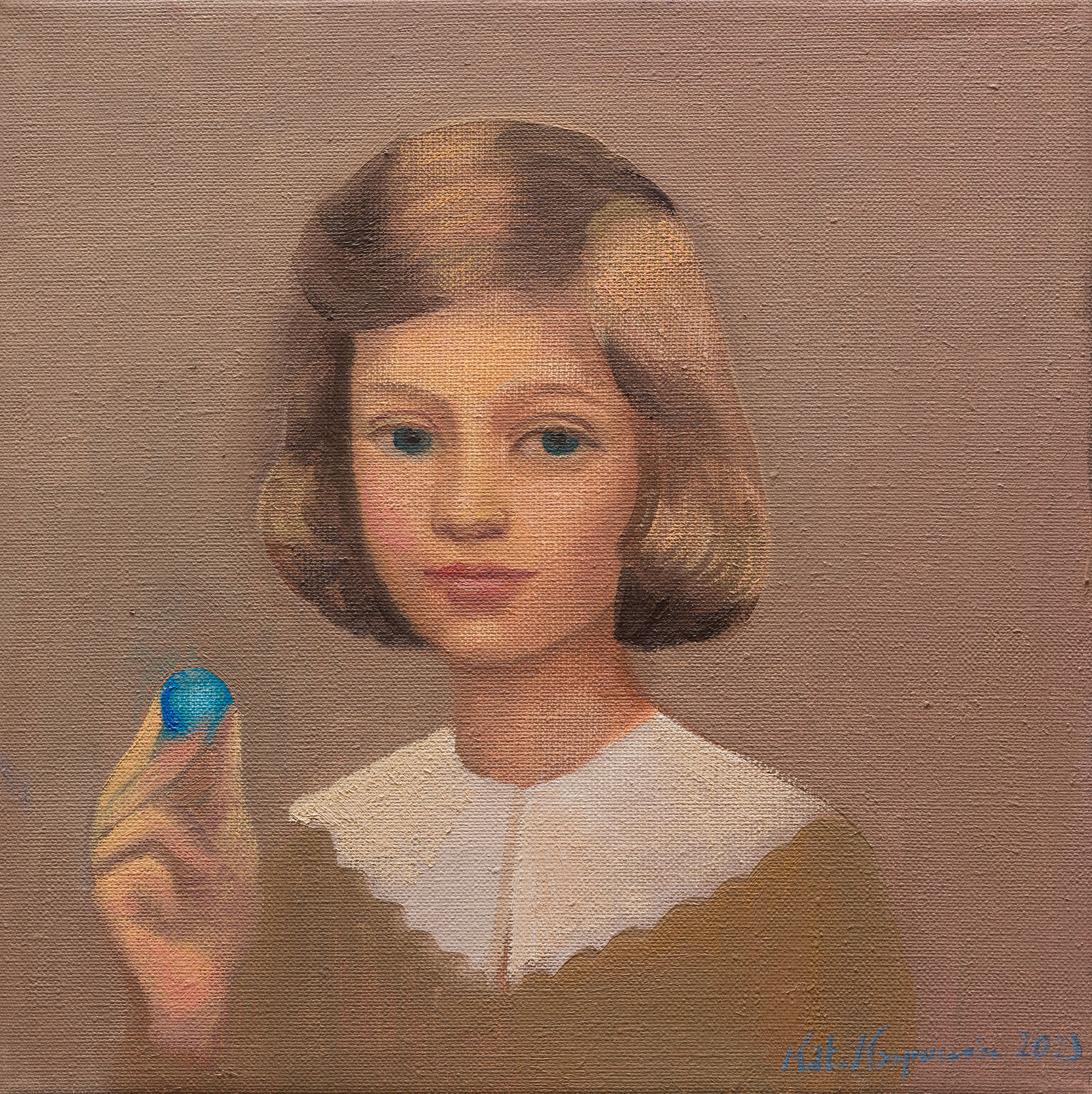 Katarzyna Karpowicz - Suzanne (Oil on Canvas | Size: 30 x 30 cm | Price: 9000 PLN)