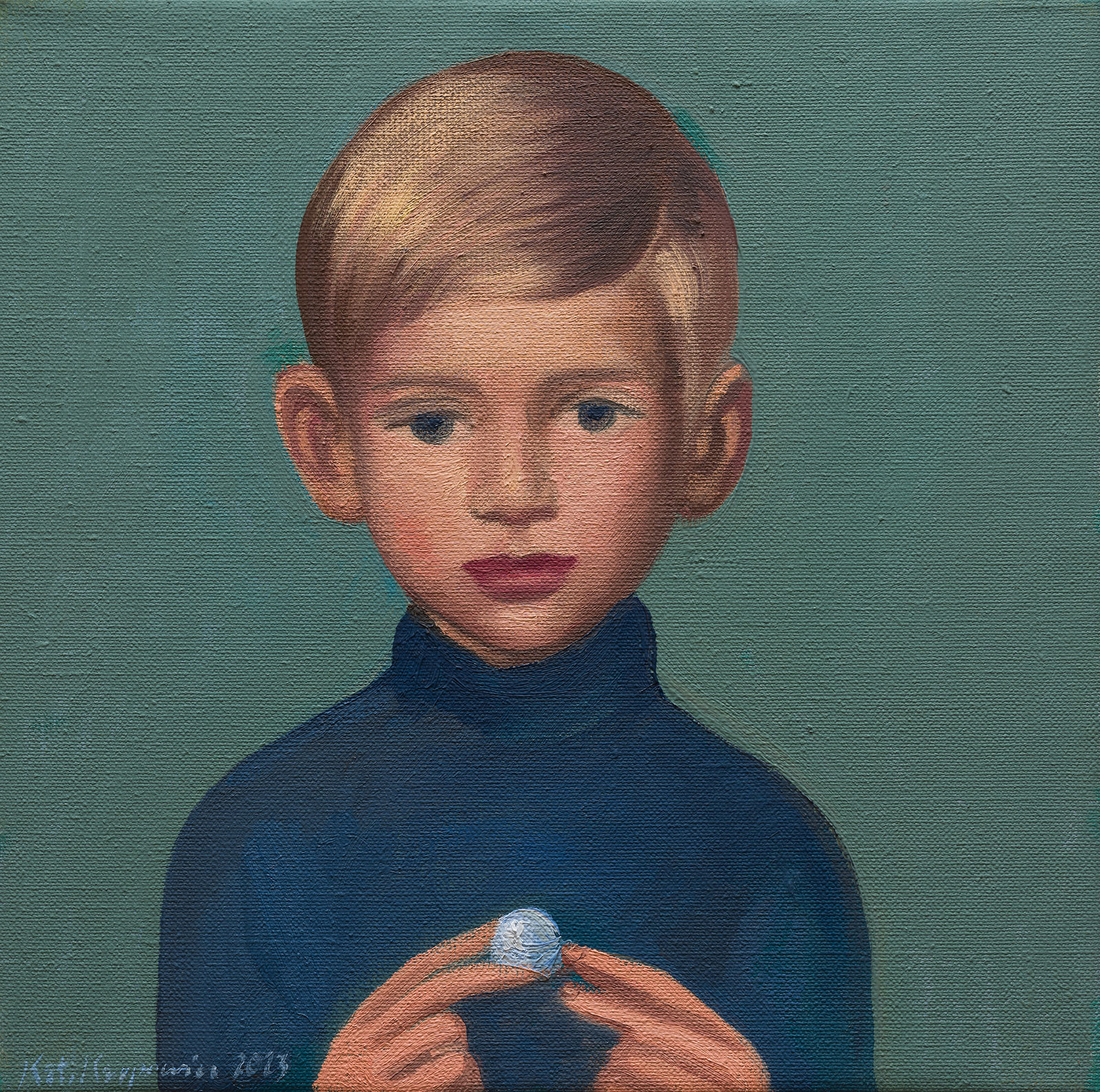 Katarzyna Karpowicz - Tomas (Oil on Canvas | Size: 30 x 30 cm | Price: 9000 PLN)