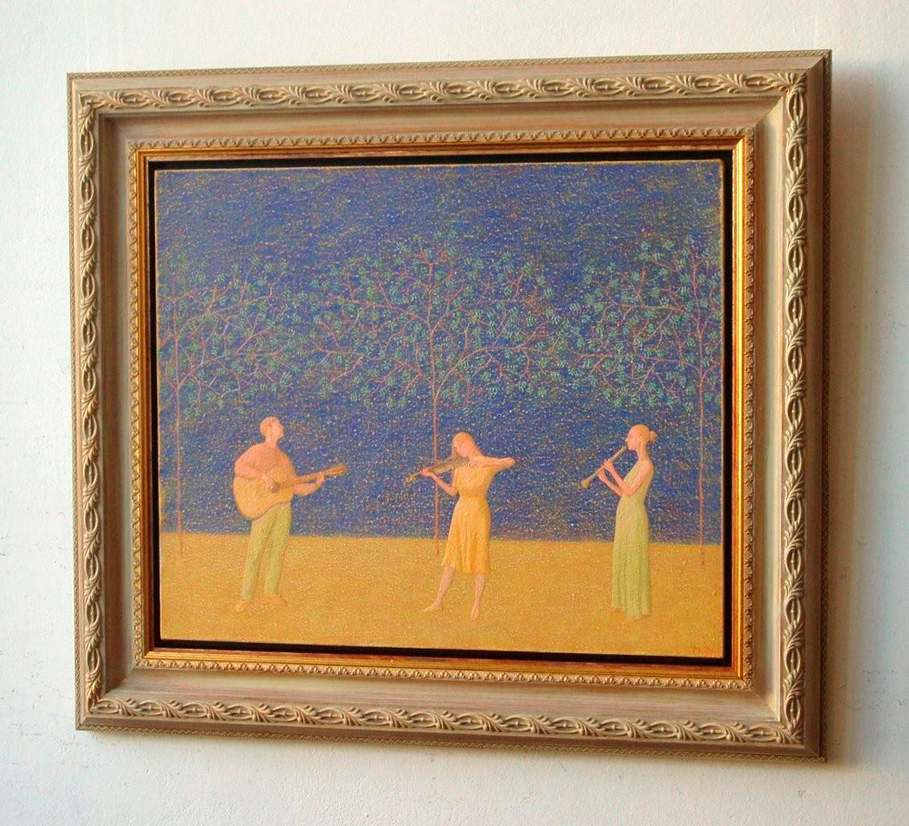 Mikołaj Kasprzyk - Concert (Oil on Canvas | Wymiary: 82 x 71 cm | Cena: 4800 PLN)
