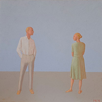 Mikołaj Kasprzyk : Couple : Oil on Canvas
