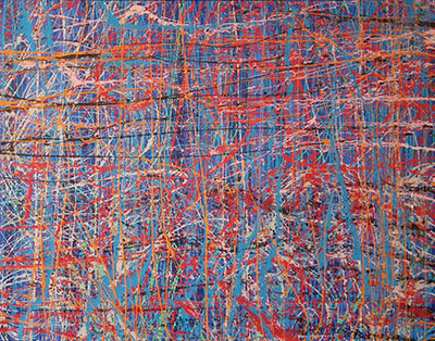 Edward Dwurnik : Abstract painting : Oil on Canvas